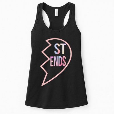 Bff 1 Heart In 2 Best Friends Matching 2nd Part Womens Tank Top