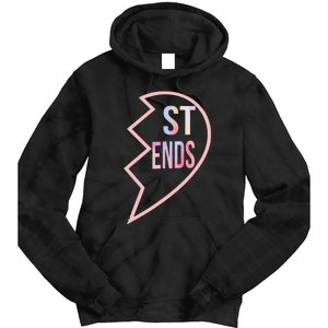 Bff 1 Heart In 2 Best Friends Matching 2nd Part Tie Dye Hoodie