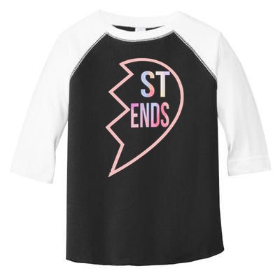 Bff 1 Heart In 2 Best Friends Matching 2nd Part Toddler Fine Jersey T-Shirt