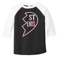 Bff 1 Heart In 2 Best Friends Matching 2nd Part Toddler Fine Jersey T-Shirt