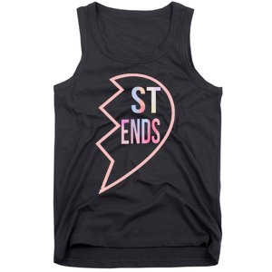 Bff 1 Heart In 2 Best Friends Matching 2nd Part Tank Top