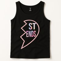 Bff 1 Heart In 2 Best Friends Matching 2nd Part Tank Top