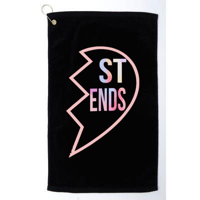 Bff 1 Heart In 2 Best Friends Matching 2nd Part Golf Towel