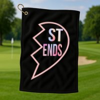 Bff 1 Heart In 2 Best Friends Matching 2nd Part Golf Towel