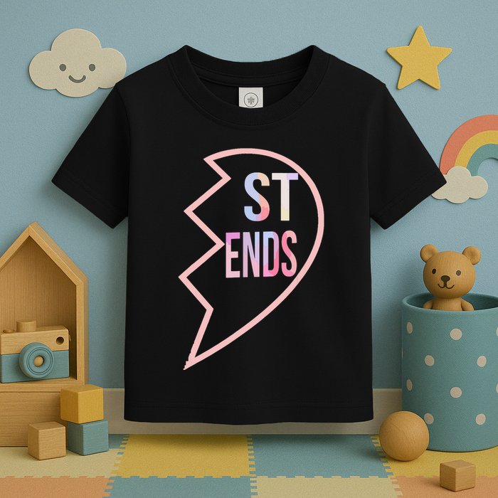 Bff 1 Heart In 2 Best Friends Matching 2nd Part Toddler T-Shirt