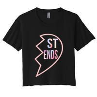 Bff 1 Heart In 2 Best Friends Matching 2nd Part Crop Top