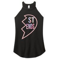 Bff 1 Heart In 2 Best Friends Matching 2nd Part Women's Perfect Tri Rocker Tank