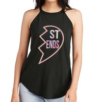 Bff 1 Heart In 2 Best Friends Matching 2nd Part Women's Perfect Tri Rocker Tank