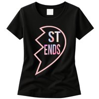 Bff 1 Heart In 2 Best Friends Matching 2nd Part Womens T-Shirt