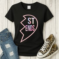 Bff 1 Heart In 2 Best Friends Matching 2nd Part Womens T-Shirt