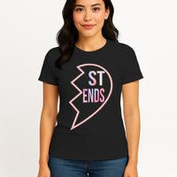Bff 1 Heart In 2 Best Friends Matching 2nd Part Womens T-Shirt