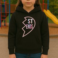 Bff 1 Heart In 2 Best Friends Matching 2nd Part Kids Hoodie