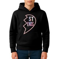 Bff 1 Heart In 2 Best Friends Matching 2nd Part Kids Hoodie