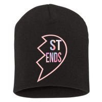 Bff 1 Heart In 2 Best Friends Matching 2nd Part Short Acrylic Beanie