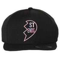 Bff 1 Heart In 2 Best Friends Matching 2nd Part Wool Snapback Cap