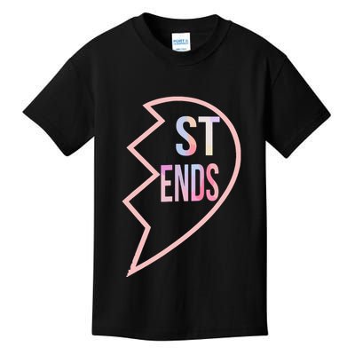 Bff 1 Heart In 2 Best Friends Matching 2nd Part Kids T-Shirt