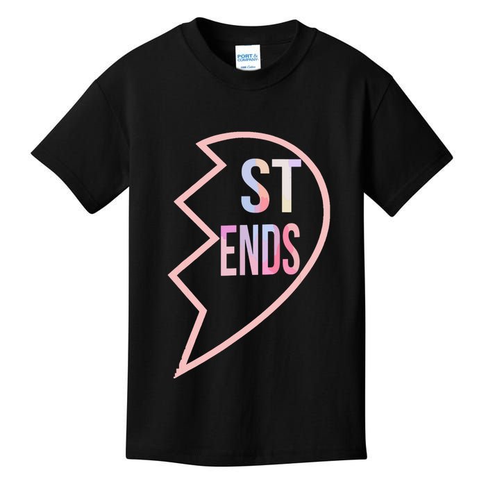 Bff 1 Heart In 2 Best Friends Matching 2nd Part Kids T-Shirt