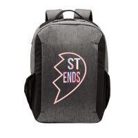 Bff 1 Heart In 2 Best Friends Matching 2nd Part Vector Backpack