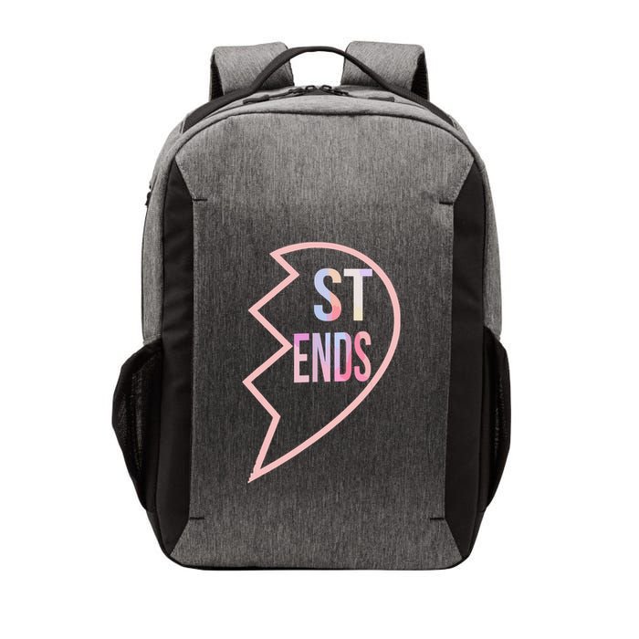 Bff 1 Heart In 2 Best Friends Matching 2nd Part Vector Backpack