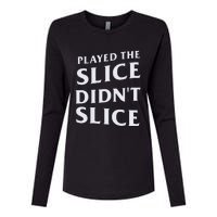 Breaking 100 Jerry Played The Slice Didn’T Slice Womens Cotton Relaxed Long Sleeve T-Shirt