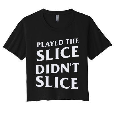 Breaking 100 Jerry Played The Slice Didn’T Slice Women's Crop Top Tee