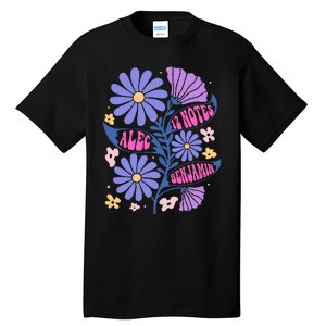 Benjamin 12 Notes Flower Art Alec Tall T-Shirt