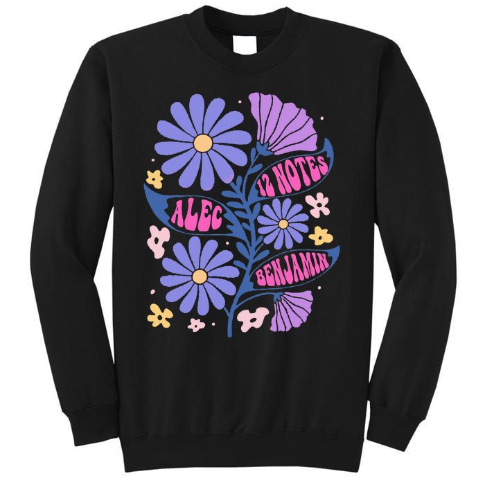 Benjamin 12 Notes Flower Art Alec Tall Sweatshirt