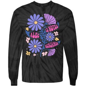 Benjamin 12 Notes Flower Art Alec Tie-Dye Long Sleeve Shirt