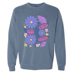 Benjamin 12 Notes Flower Art Alec Garment-Dyed Sweatshirt