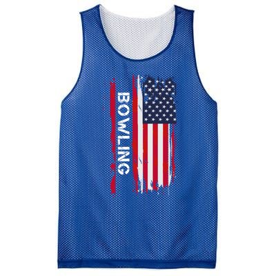 Bowling 10 Pins And Strikes And Spares In America Great Gift Mesh Reversible Basketball Jersey Tank