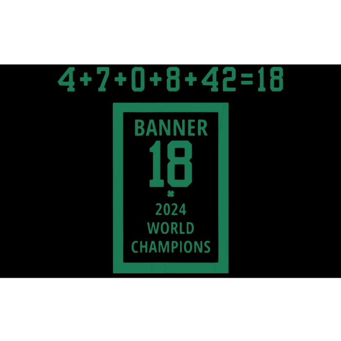 Banner 18 Time 2024 Boston Bball City Bumper Sticker