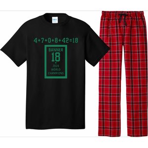 Banner 18 Time 2024 Boston Bball City Pajama Set