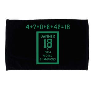 Banner 18 Time 2024 Boston Bball City Microfiber Hand Towel