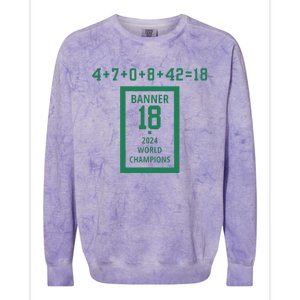 Banner 18 Time 2024 Boston Colorblast Crewneck Sweatshirt