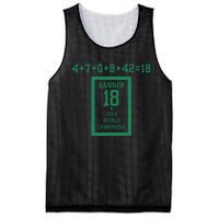 Banner 18 Time 2024 Boston Mesh Reversible Basketball Jersey Tank