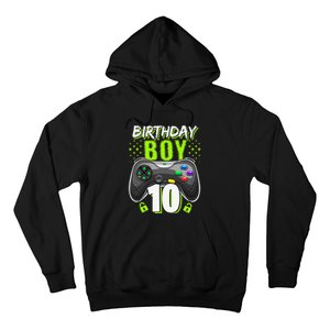 Birthday 10 Video Game Controller Gamer 10th Birthday Hoodie