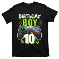 Birthday 10 Video Game Controller Gamer 10th Birthday T-Shirt