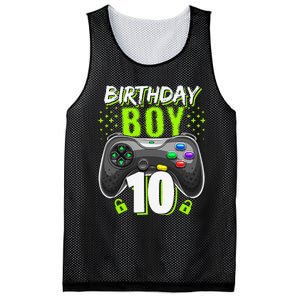 Birthday 10 Video Game Controller Gamer 10th Birthday Mesh Reversible Basketball Jersey Tank