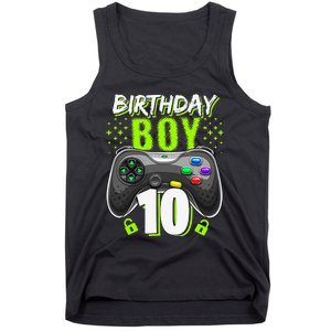 Birthday 10 Video Game Controller Gamer 10th Birthday Tank Top