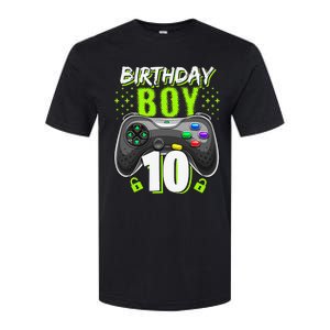 Birthday 10 Video Game Controller Gamer 10th Birthday Softstyle CVC T-Shirt