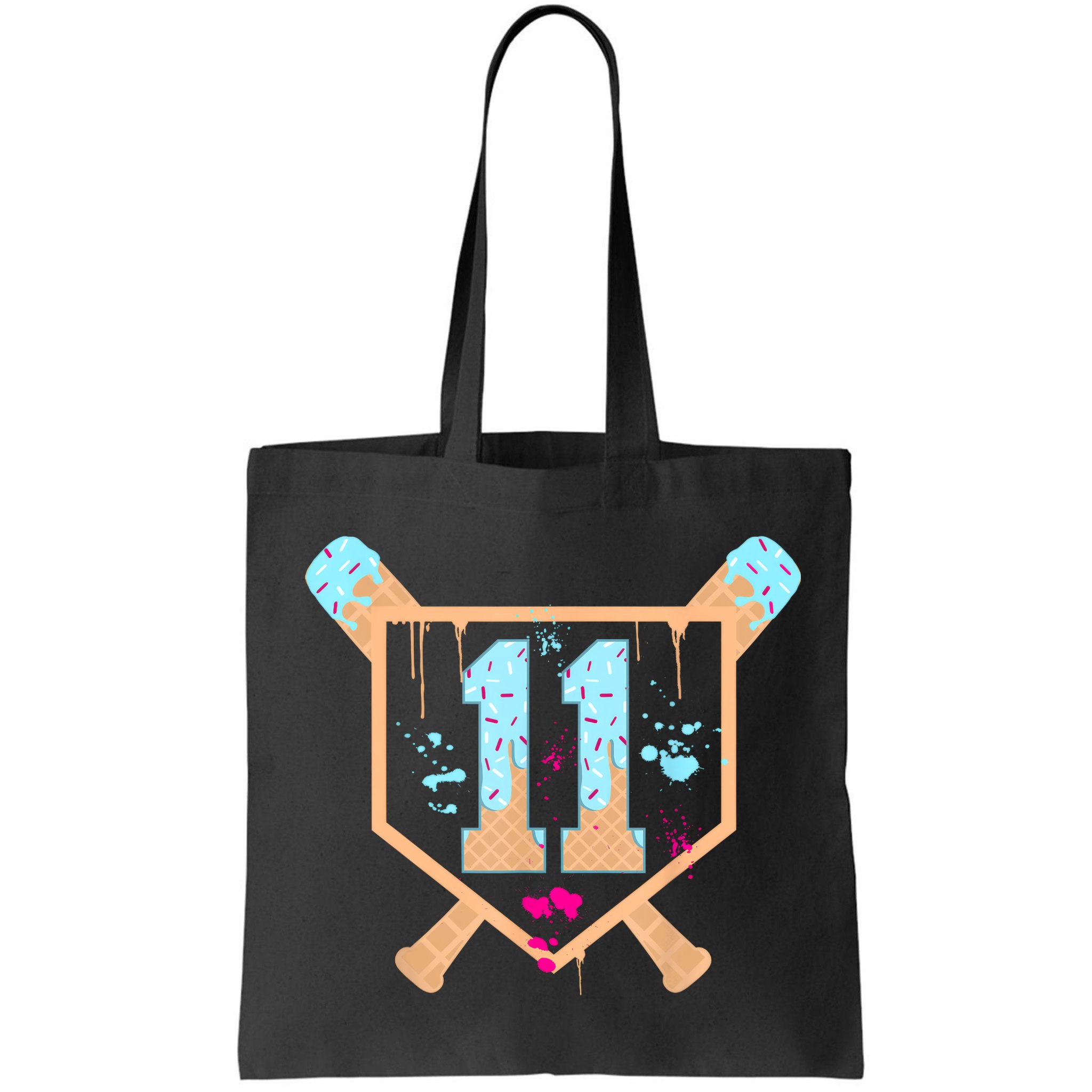 Baseball 11 Year Old Ice Cream Drip 11th Birthday Boy 11  Bag