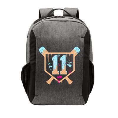 Baseball 11 Year Old Ice Cream Drip 11th Birthday Boy 11  Vector Backpack