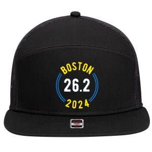 Boston 262 2024 Marathon 7 Panel Mesh Trucker Snapback Hat