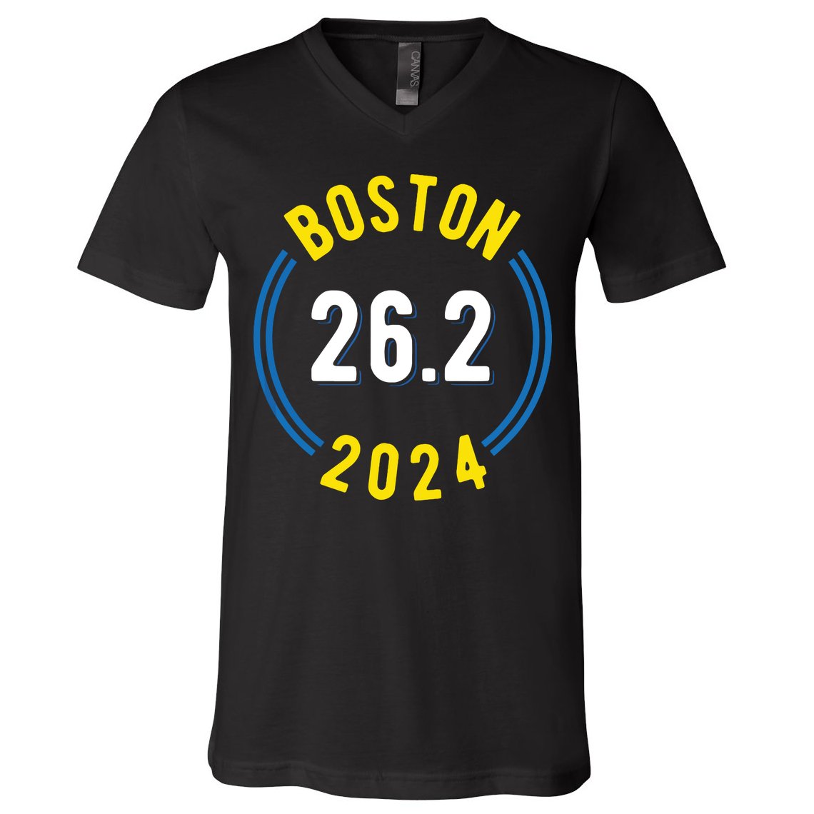 Boston 262 2024 Marathon V-Neck T-Shirt