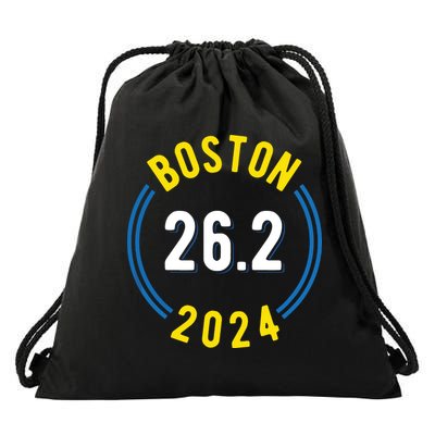 Boston 262 2024 Marathon Drawstring Bag
