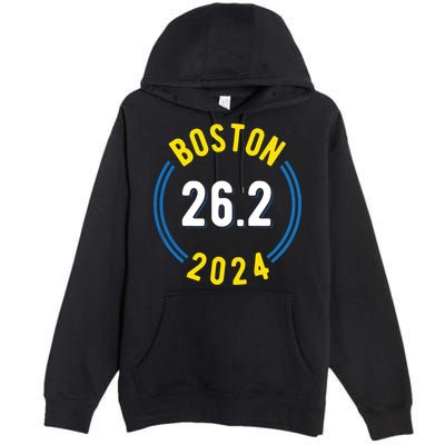 Boston 262 2024 Marathon Premium Pullover Hoodie