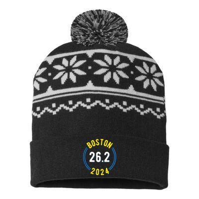 Boston 262 2024 Marathon USA-Made Snowflake Beanie