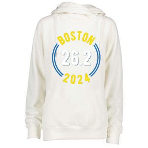 Boston 262 2024 Marathon Womens Funnel Neck Pullover Hood