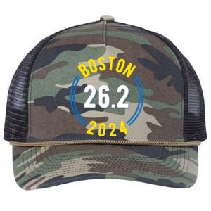 Boston 262 2024 Marathon Retro Rope Trucker Hat Cap