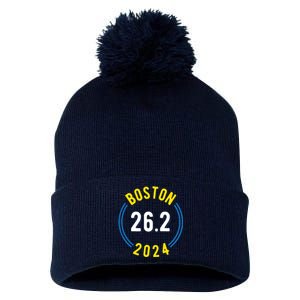 Boston 262 2024 Marathon Pom Pom 12in Knit Beanie